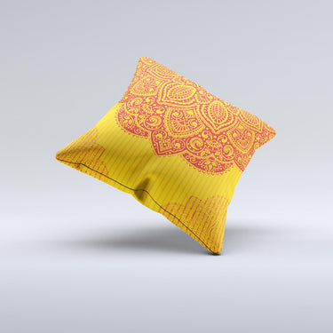 Abstract Seamless Pattern Ink-Fuzed Decorative Throw Pillow